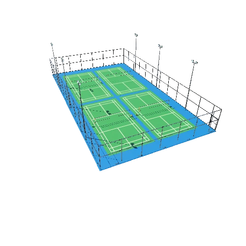 Badminton Court TypeA1 Triangulate9